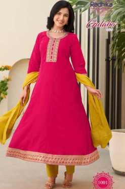 Radhika Gulabo Vol 1 Kurti with Dupatta Bottom Fancy Catalog 6 Pcs