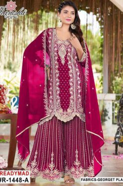 Ramsha R 1448 NX Georgette Readymade Salwar Suit Catalog 4 Pcs