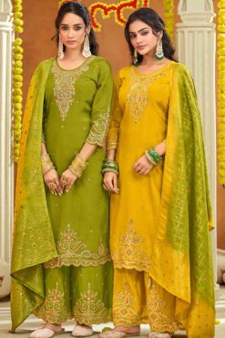 Rangoon Haldi Mehandi Vol 2 by Kessi Chinon Readymade Salwar Suit Catalog 2 Pcs