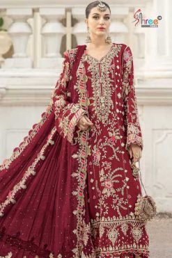 Shree Fabs Maria B Chiffons SF 5504 New Color Chiffon Salwar Suit Catalog 4 Pcs