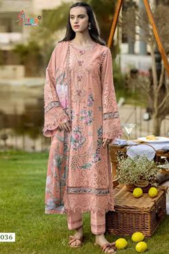 Shree Fabs Ombre Lawn Collection 25 Vol 6 NX Chiffon Cotton Salwar Suit Catalog 5 Pcs