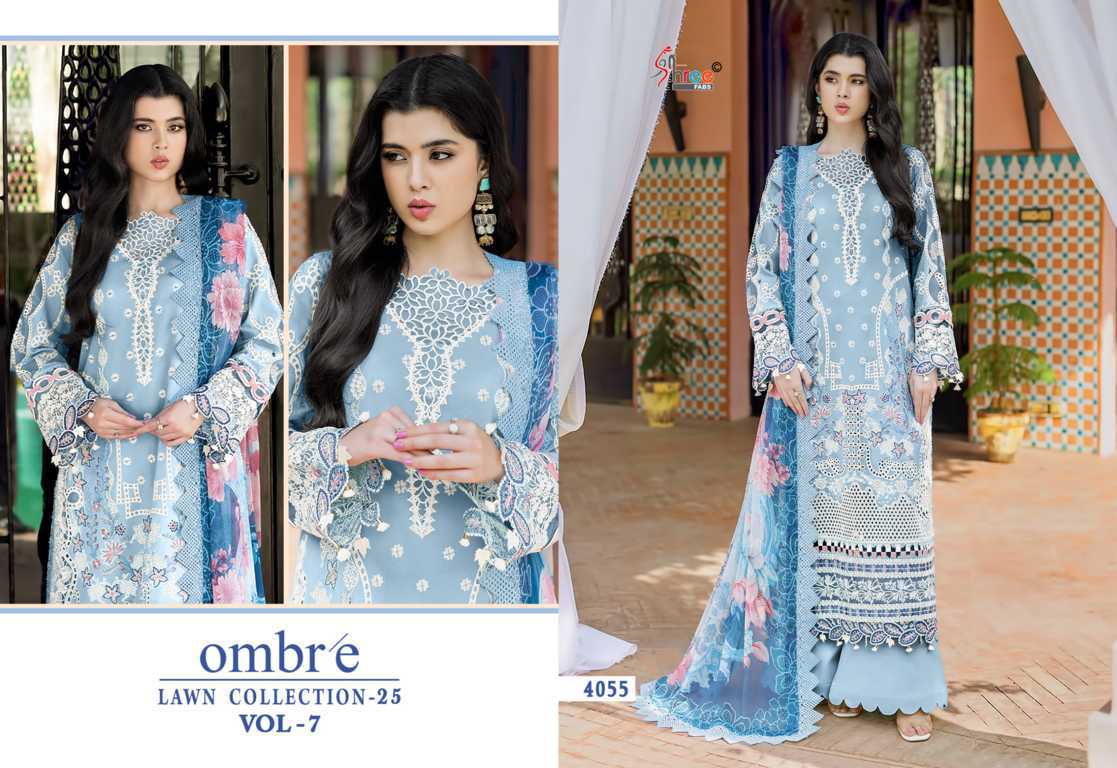 Shree Fabs Ombre Lawn Collection 25 Vol 7 Chiffon Cotton Salwar Suit Catalog 6 Pcs (7) Shree Fabs Ombre Lawn Collection 25 Vol 7 Chiffon Cotton Salwar Suit Catalog 6 Pcs - Image 8