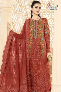 Shree Fabs SF 5574 A-D Chiffon Salwar Suit Catalog 4 Pcs
