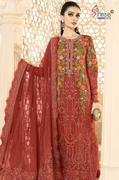Shree Fabs SF 5574 A-D Chiffon Salwar Suit Catalog 4 Pcs Shree Fabs SF 5574 A-D Chiffon Salwar Suit Catalog 4 Pcs