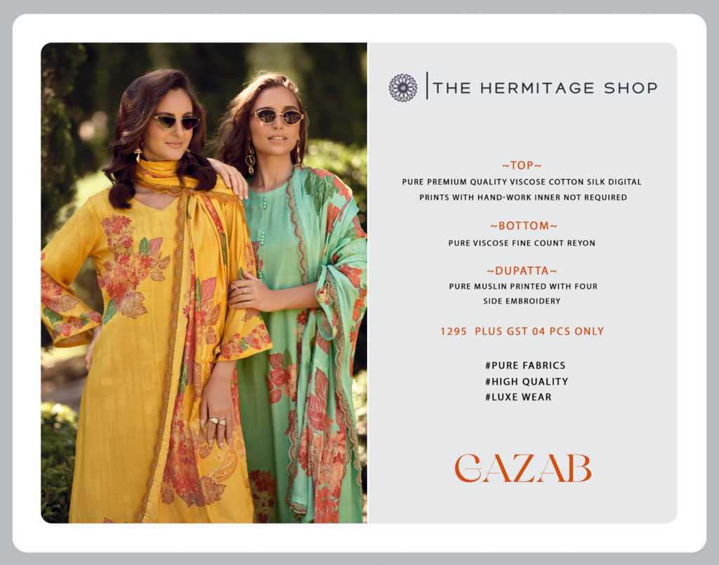 The Heritage Shop Gazab Viscose Salwar Suit Catalog 4 Pcs (21) The Heritage Shop Gazab Viscose Salwar Suit Catalog 4 Pcs - Image 22
