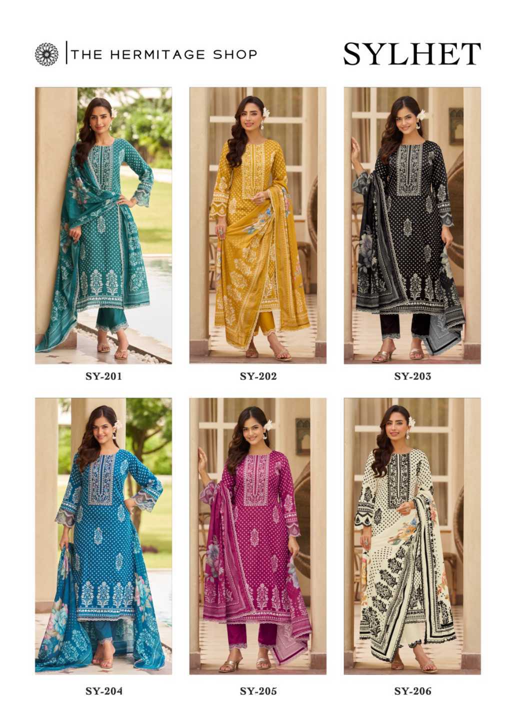 The Heritage Shop Sylhet Viscose Salwar Suit Catalog 6 Pcs (17) The Heritage Shop Sylhet Viscose Salwar Suit Catalog 6 Pcs - Image 18