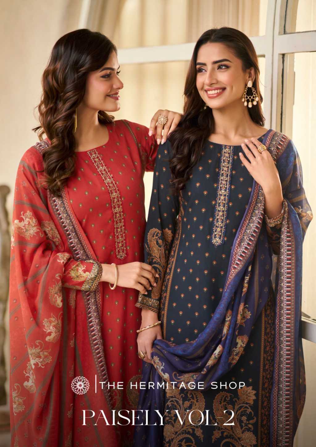 The Hermitage Shop Paisely Vol 2 Viscose Salwar Suit Catalog 6 Pcs (1) The Hermitage Shop Paisely Vol 2 Viscose Salwar Suit Catalog 6 Pcs - Image 2