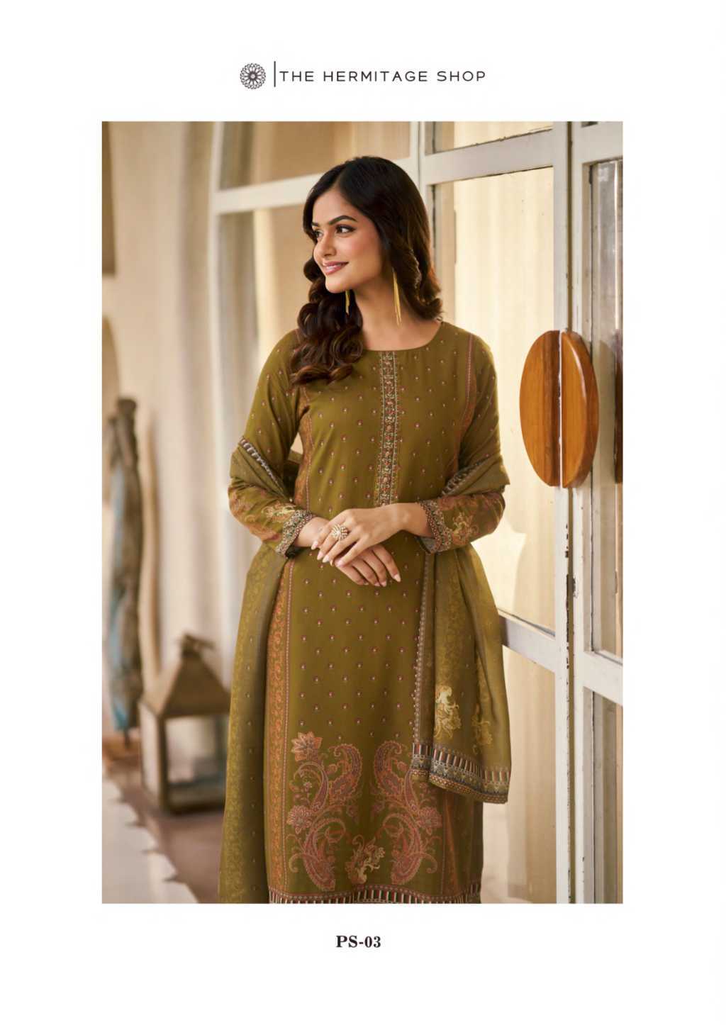 The Hermitage Shop Paisely Vol 2 Viscose Salwar Suit Catalog 6 Pcs (8) The Hermitage Shop Paisely Vol 2 Viscose Salwar Suit Catalog 6 Pcs - Image 9