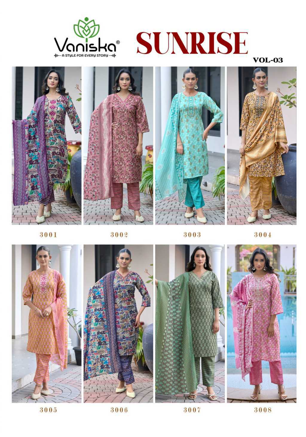 Vaniska Sunrise Vol 3 Kurti with Dupatta Bottom Fancy Catalog 8 Pcs (16) Vaniska Sunrise Vol 3 Kurti with Dupatta Bottom Fancy Catalog 8 Pcs - Image 17
