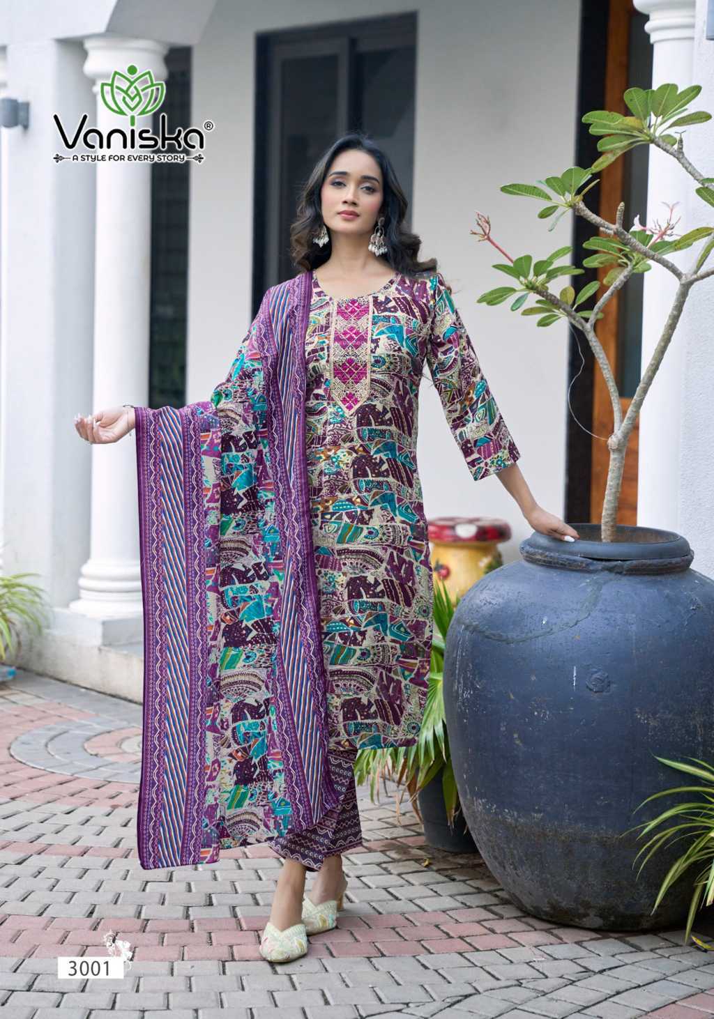 Vaniska Sunrise Vol 3 Kurti with Dupatta Bottom Fancy Catalog 8 Pcs (2) Vaniska Sunrise Vol 3 Kurti with Dupatta Bottom Fancy Catalog 8 Pcs - Image 3
