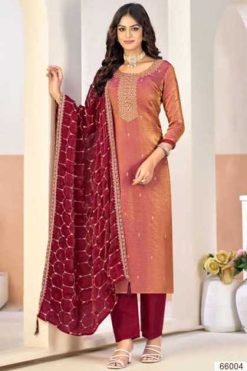 Vishnu Roobal Silk Salwar Suit Catalog 8 Pcs