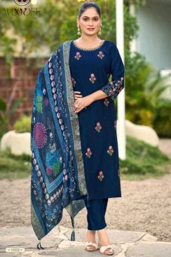 Woodee Himani Kurti with Dupatta Bottom Viscose Catalog 6 Pcs
