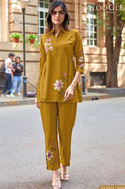 Wooglee Tulip Vol 3 Rayon Kurti with Bottom Catalog 5 Pcs