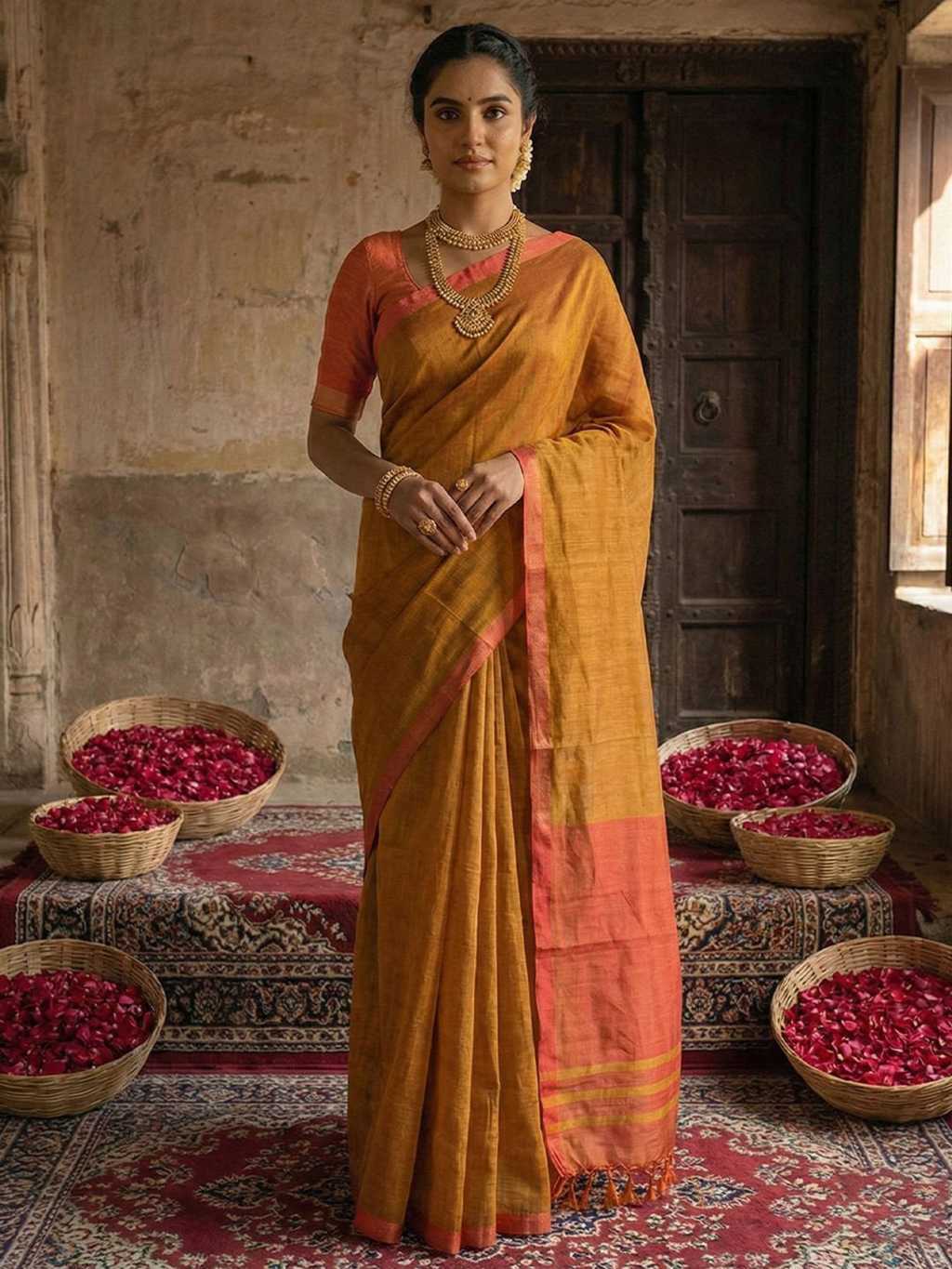 Astita Varnda Cotton Saree Sari Catalog 6 Pcs (4) Astita Varnda Cotton Saree Sari Catalog 6 Pcs - Image 5