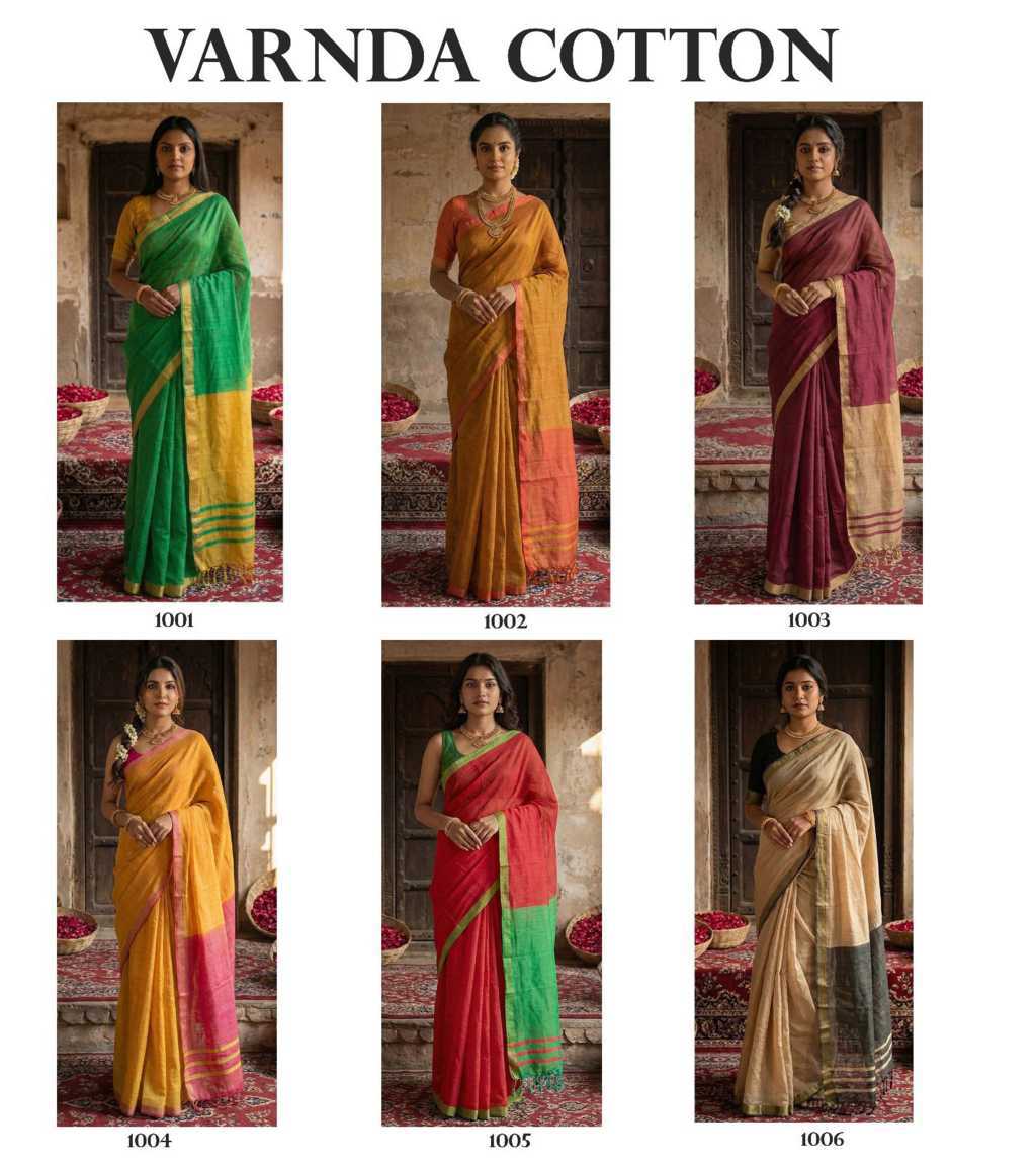 Astita Varnda Cotton Saree Sari Catalog 6 Pcs (7) Astita Varnda Cotton Saree Sari Catalog 6 Pcs - Image 8