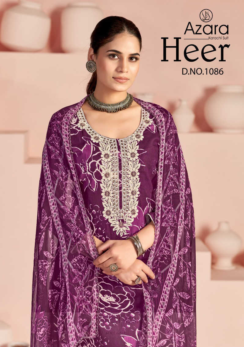 Azara Heer DN 1086 A-D Cotton Salwar Suit Catalog 4 Pcs (1) Azara Heer DN 1086 A-D Cotton Salwar Suit Catalog 4 Pcs - Image 2