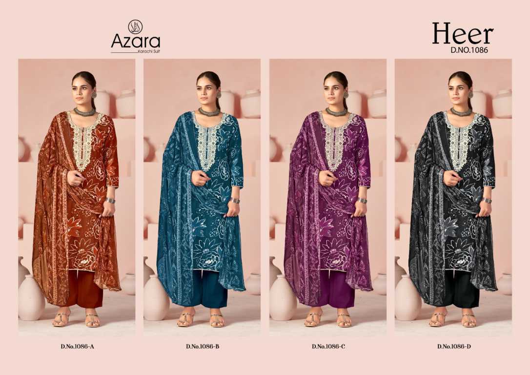 Azara Heer DN 1086 A-D Cotton Salwar Suit Catalog 4 Pcs (6) Azara Heer DN 1086 A-D Cotton Salwar Suit Catalog 4 Pcs - Image 7