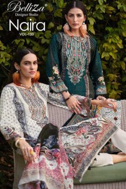 Belliza Naira Vol 133 Cotton Salwar Suit Catalog 8 Pcs
