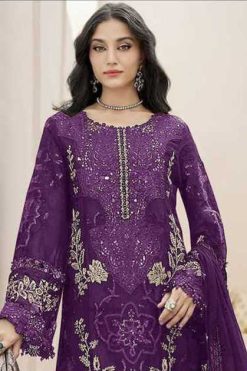Bilqis B 246 A-D Chiffon Salwar Suit Catalog 4 Pcs