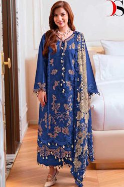 Deepsy Ombre Starlet Chiffon Cotton Salwar Suit Catalog 4 Pcs