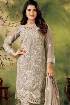 Elan Studio E 14 A-D Chiffon Salwar Suit Catalog 4 Pcs