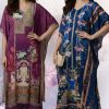 Jisha Kaftan CO ORD Set with Value Addition Vol 4 Silk Wholesale Catalog 6 Pcs