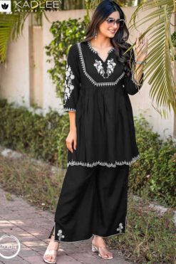 Kadlee Helisha Rayon Kurti with Bottom Catalog 4 Pcs