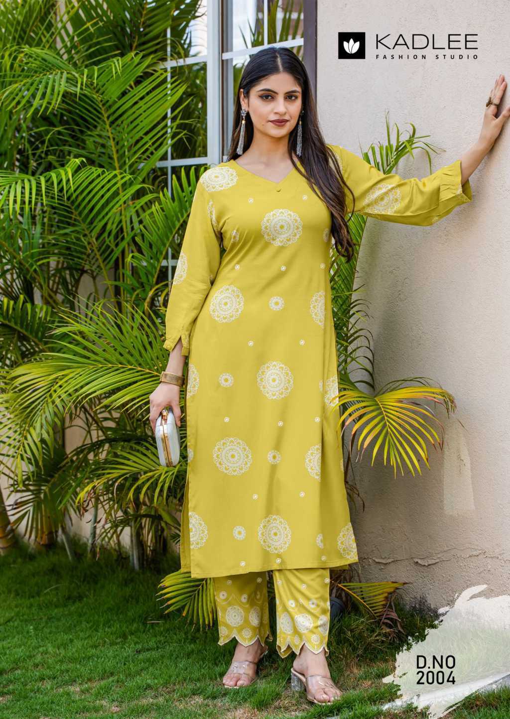 Kadlee Majestica Rayon Kurti with Bottom Catalog 5 Pcs (10) Kadlee Majestica Rayon Kurti with Bottom Catalog 5 Pcs - Image 11