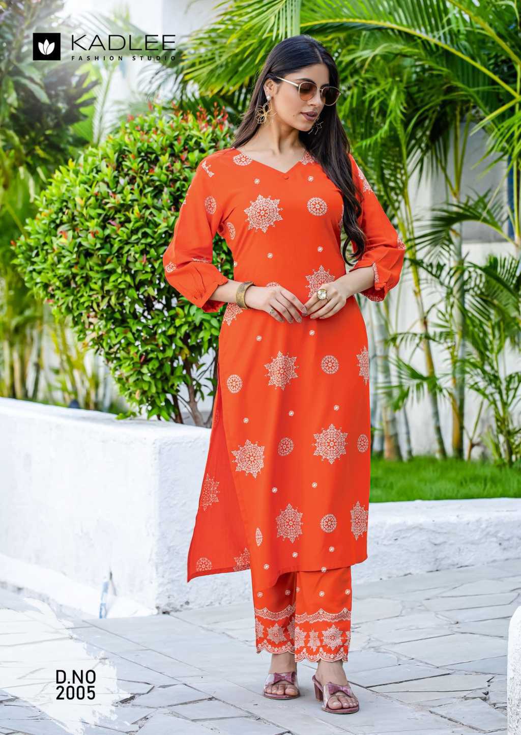 Kadlee Majestica Rayon Kurti with Bottom Catalog 5 Pcs (9) Kadlee Majestica Rayon Kurti with Bottom Catalog 5 Pcs - Image 10