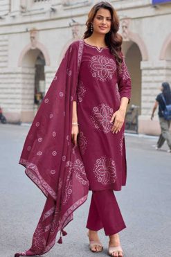 Kadlee Nivaasa Cotton Kurti with Dupatta Bottom Catalog 4 Pcs