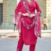 Kadlee Reet Chanderi Kurti with Dupatta Bottom Catalog 4 Pcs