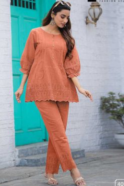 Kadlee Trendz Cotton Kurti with Bottom Catalog 4 Pcs