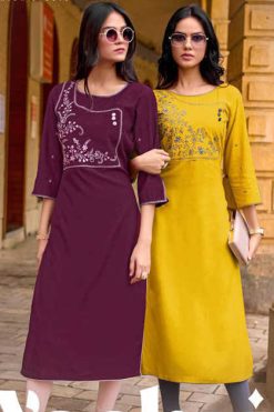 Kadlee Yashvi Rayon Kurti Catalog 6 Pcs