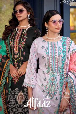 Levisha Alfaaz Cotton Salwar Suit Catalog 5 Pcs