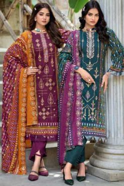 Levisha Bin Saeed Vol 4 Cotton Salwar Suit Catalog 6 Pcs