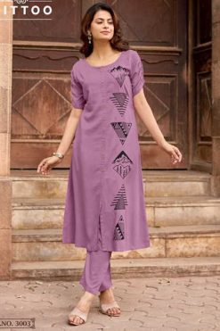Mittoo Baawri Rayon Kurti with Bottom Catalog 6 Pcs
