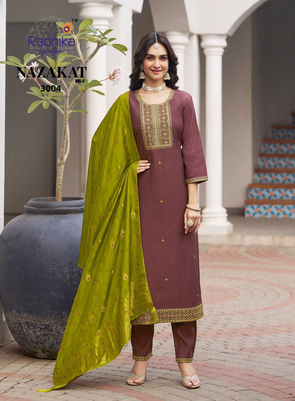 Radhika Nazakat Vol 3 Kurti with Dupatta Bottom Silk Catalog 6 Pcs (11) Radhika Nazakat Vol 3 Kurti with Dupatta Bottom Silk Catalog 6 Pcs - Image 12