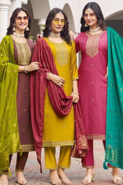Radhika Nazakat Vol 3 Kurti with Dupatta Bottom Silk Catalog 6 Pcs