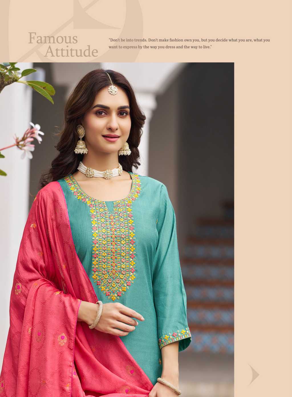 Radhika Nazakat Vol 3 Kurti with Dupatta Bottom Silk Catalog 6 Pcs (5) Radhika Nazakat Vol 3 Kurti with Dupatta Bottom Silk Catalog 6 Pcs - Image 6