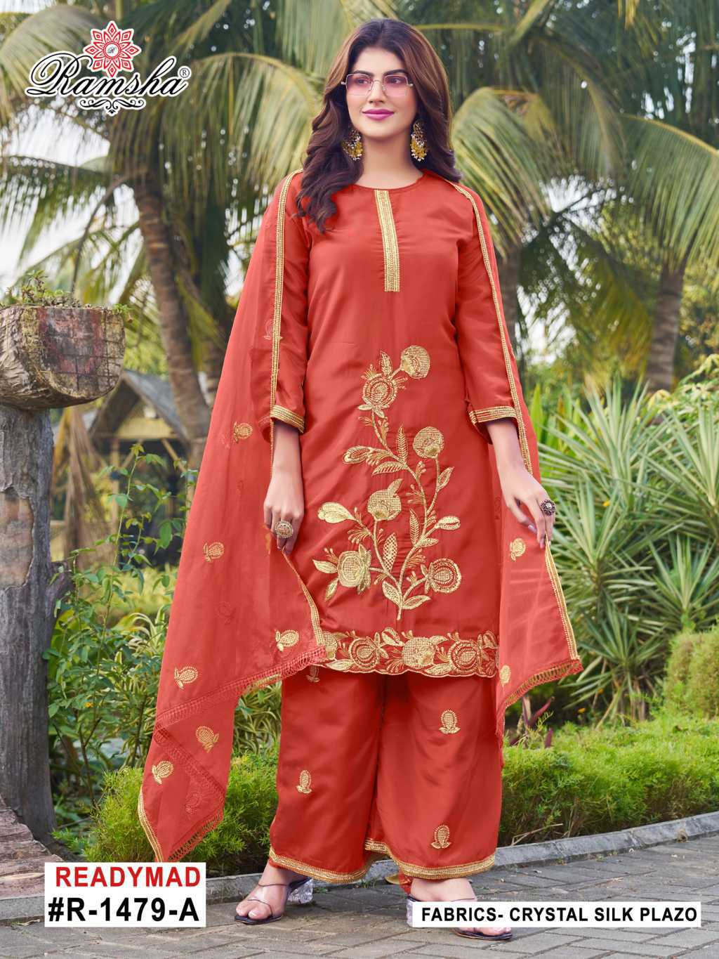 Ramsha R 1479 NX Silk Readymade Salwar Suit Catalog 4 Pcs (4) Ramsha R 1479 NX Silk Readymade Salwar Suit Catalog 4 Pcs - Image 5