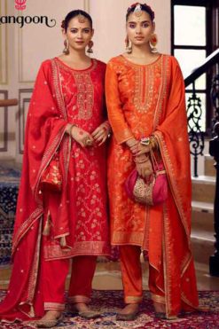 Rangoon Rohini by Kessi Jacquard Readymade Salwar Suit Catalog 4 Pcs