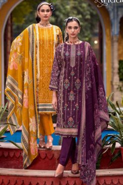 Riaz Arts Andaaz by Mumtaz Arts Cotton Salwar Suit Catalog 6 Pcs
