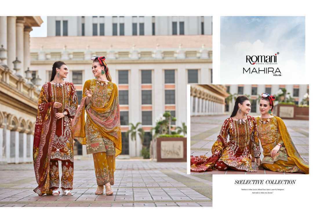 Romani Mahira Vol 6 Cotton Salwar Suit Catalog 8 Pcs (9) Romani Mahira Vol 6 Cotton Salwar Suit Catalog 8 Pcs - Image 10