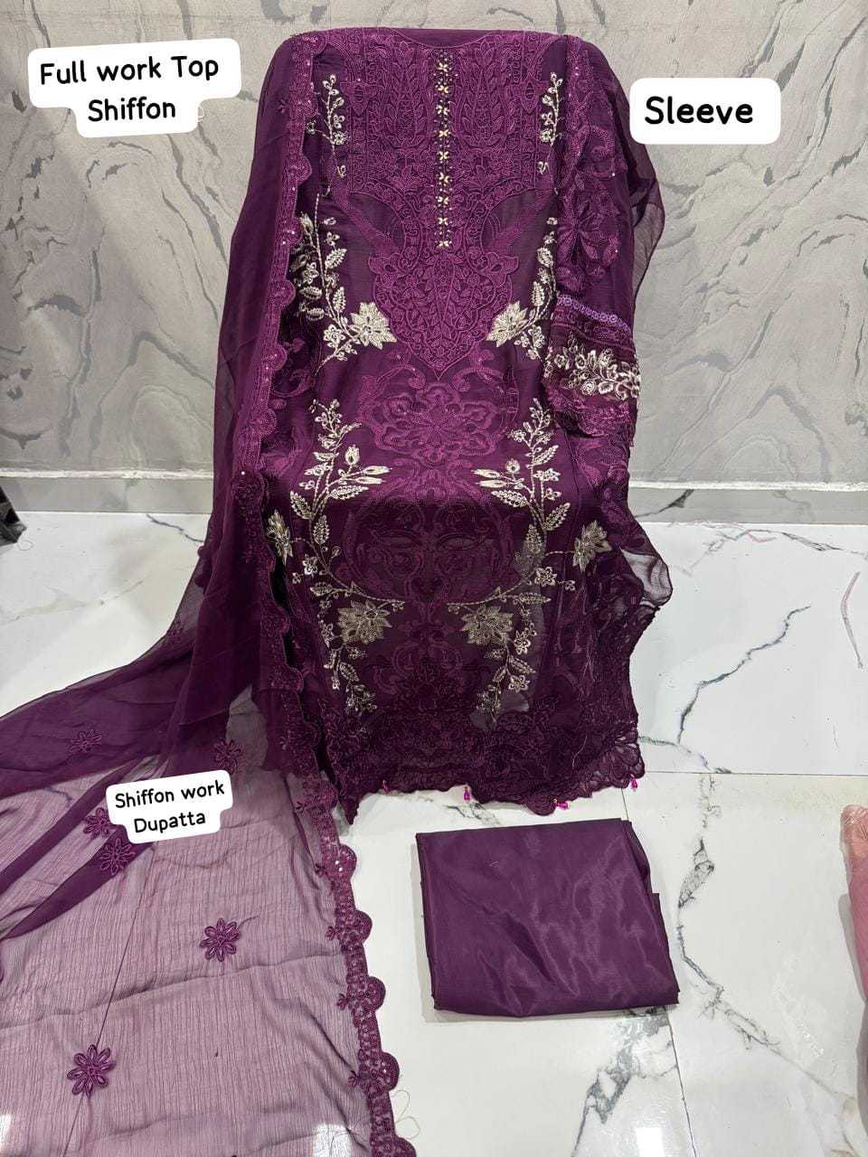 Shree Fabs Chiffons SF 5534 New Color Chiffon Salwar Suit Catalog 4 Pcs (6) Shree Fabs Chiffons SF 5534 New Color Chiffon Salwar Suit Catalog 4 Pcs - Image 7