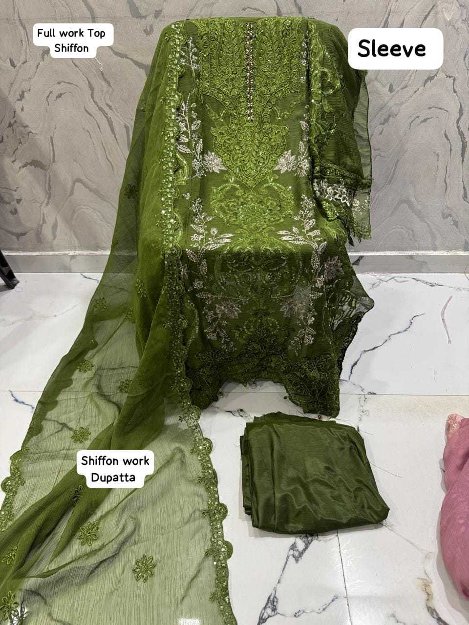Shree Fabs Chiffons SF 5534 New Color Chiffon Salwar Suit Catalog 4 Pcs (7) Shree Fabs Chiffons SF 5534 New Color Chiffon Salwar Suit Catalog 4 Pcs - Image 8
