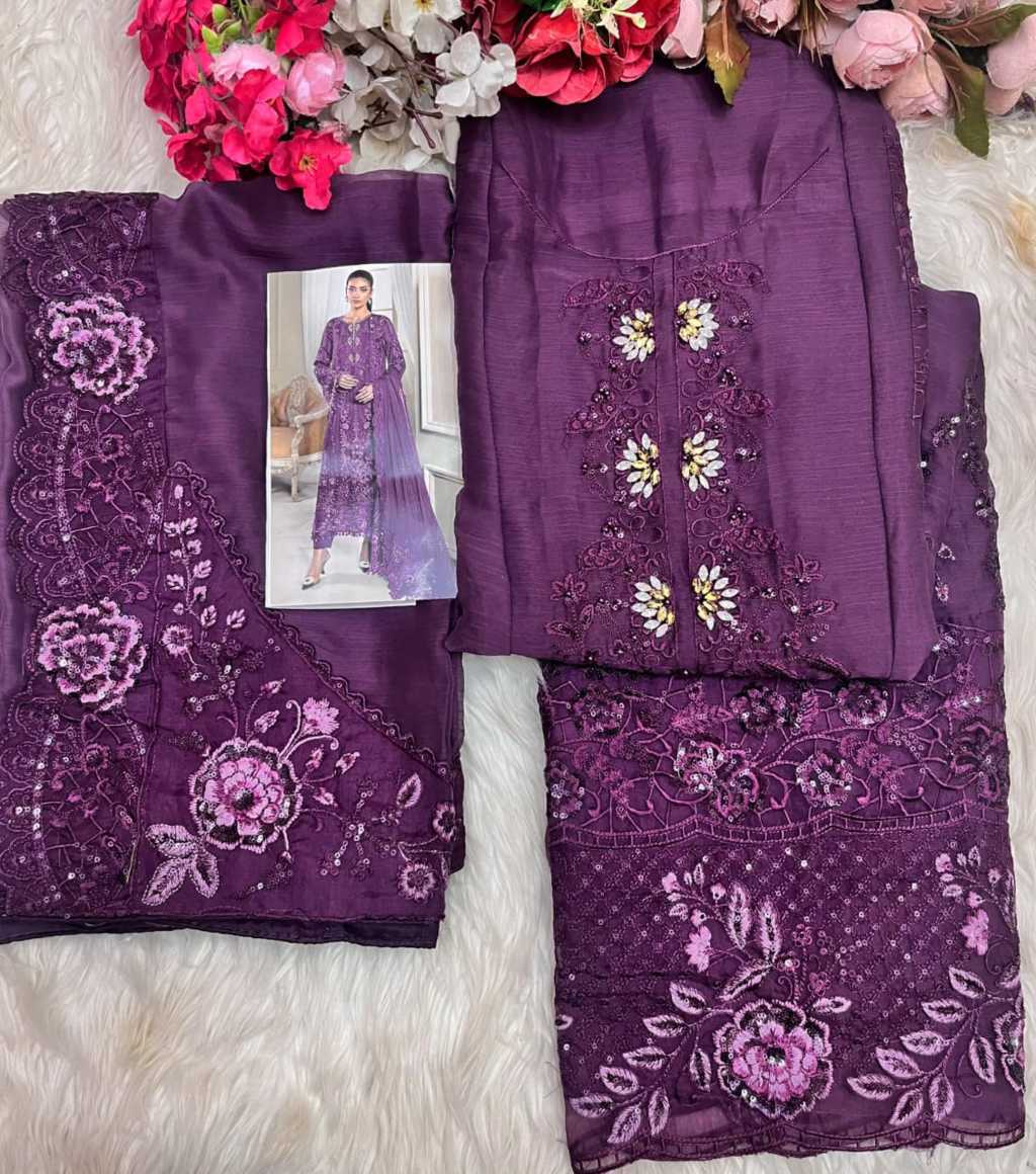 Shree Fabs Chiffons SF 5562 A-D Chiffon Salwar Suit Catalog 4 Pcs (4) Shree Fabs Chiffons SF 5562 A-D Chiffon Salwar Suit Catalog 4 Pcs - Image 5