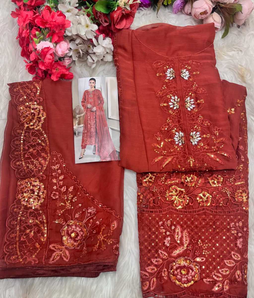 Shree Fabs Chiffons SF 5562 A-D Chiffon Salwar Suit Catalog 4 Pcs (6) Shree Fabs Chiffons SF 5562 A-D Chiffon Salwar Suit Catalog 4 Pcs - Image 7