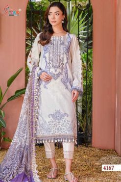 Shree Fabs Needle Wonder Premium Lawn Vol 3 Chiffon Cotton Salwar Suit Catalog 8 Pcs