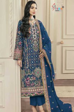 Shree Fabs SF 5540 A-D Chiffon Salwar Suit Catalog 4 Pcs