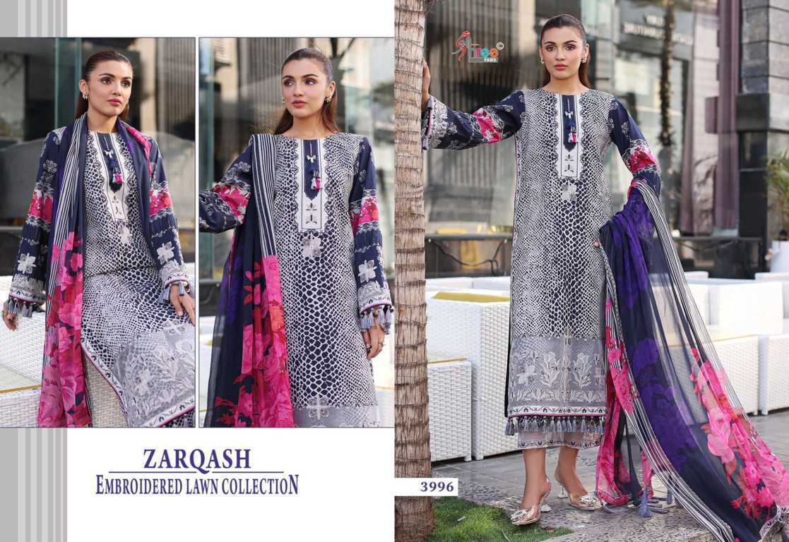 Shree Fabs Zarqash Embroidered Lawn Collection Chiffon Cotton Salwar Suit Catalog 6 Pcs (12) Shree Fabs Zarqash Embroidered Lawn Collection Chiffon Cotton Salwar Suit Catalog 6 Pcs - Image 13